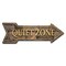 Signmission Quiet Zone Arrow Decal Funny Home Decor 18in Wide D-A-999650 - alternate 1